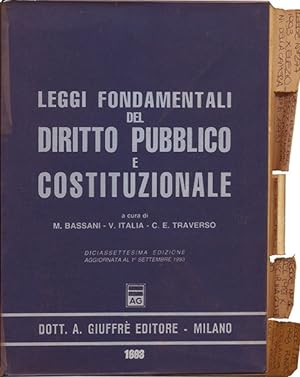 Seller image for Leggi Fondamentali del Diritto Pubblico e Costituzionale for sale by Sergio Trippini