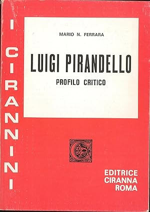 Bild des Verkufers fr Luigi Pirandello Profilo critico zum Verkauf von Sergio Trippini
