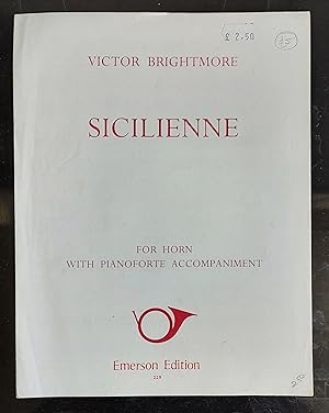 Seller image for Sicilienne For Horn With Pianoforte Accompaniment for sale by Shore Books