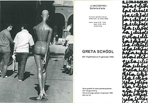 Greta Schodl. L'Incontro Galleria d'Arte, Imola, gennaio 1980