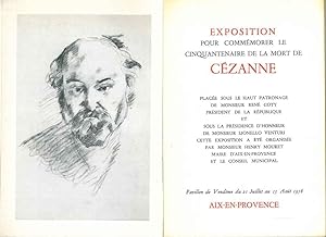 Exposition pour commémorer le cinquantenaire de la mort de Cezanne. Aix en Provence, Pavillon de ...
