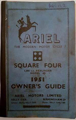 Ariel the Modern Motor Cycle 1951 : Square 4 De Luxe 1000cc Model 4G Owner's Guide