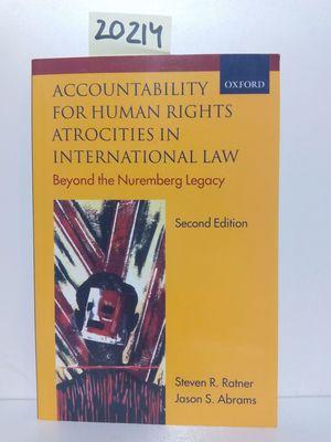 Imagen del vendedor de ACCOUNTABILITY FOR HUMAN RIGHTS ATROCITIES IN INTERNATIONAL LAW a la venta por Librera Circus