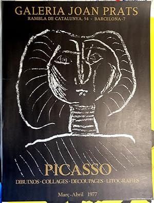 Poster Affiche Plakat - Picasso Dibuixos - Collages - Decoupages - Litografies 1976