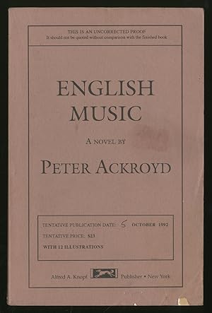 Bild des Verkufers fr English Music zum Verkauf von Between the Covers-Rare Books, Inc. ABAA