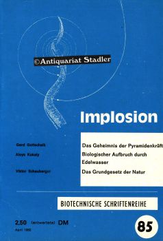 Implosion. Biotechnische Schriftenreihe Heft 85. April.