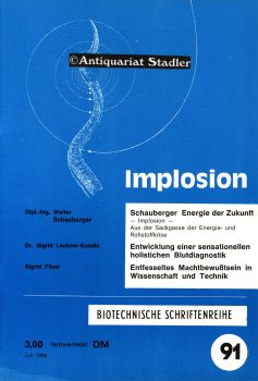Implosion. Biotechnische Schriftenreihe Heft 91. Juli.