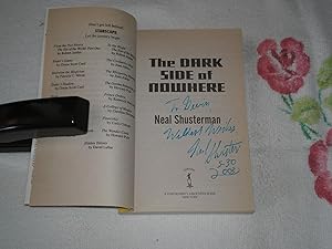Imagen del vendedor de The Dark Side Of Nowhere: Signed a la venta por SkylarkerBooks