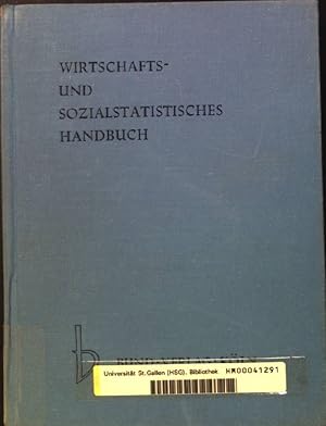 Bild des Verkufers fr Wirtschafts- und sozialstatistisches Handbuch. Wirtschaftswissenschaftliches Institut der Gewerkschaften GmbH zum Verkauf von books4less (Versandantiquariat Petra Gros GmbH & Co. KG)