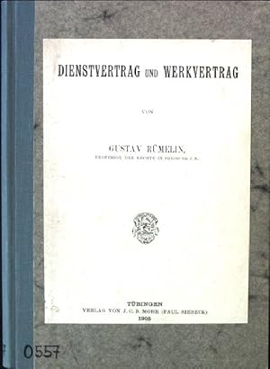 Bild des Verkufers fr Dienstvertrag und Werkvertrag zum Verkauf von books4less (Versandantiquariat Petra Gros GmbH & Co. KG)