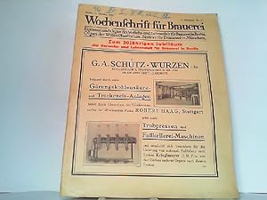 Wochenschrift für Brauerei. L. Jahrgang Nr. 41 Berlin, 14. Oktober 1933.