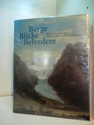 Imagen del vendedor de Berge, Blicke, Belvedere. Kunst in der Schweiz von der Aufklrung bis zur Moderne aus dem Aargauer Kunsthaus Aarau. Ausstellung der Sammlung Aargauer Kunsthaus Aarau in der Schirn-Kunsthalle Frankfurt vom 01. Mrz bis 01. Juni 1997 (originalverschweites Exemplar) a la venta por Antiquariat Weber