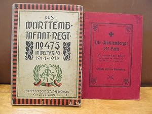 Image du vendeur pour Das Wrttembergische Infanterie-Regiment Nr. 475 im Weltkrieg 1914-1918. mis en vente par Antiquariat Friederichsen