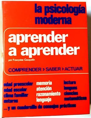 Imagen del vendedor de Aprender a aprender a la venta por Librera Salvalibros Express