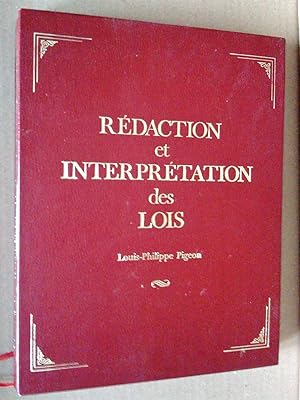 Rédaction et interprétation des lois