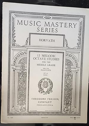 12 Melodic Octave Studies For The Middle Grade For The Pianoforte Op.43 Book 1