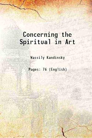 Seller image for Concerning the Spiritual in Art [Hardcover] for sale by Gyan Books Pvt. Ltd.