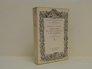 Memorie di giovinezza e di guerra (1740-1763)