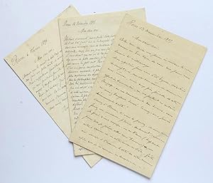 Three letters from Lucien Jousselin to Pierre Loti [Julien Viaud].