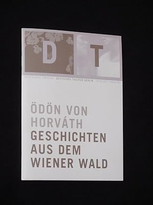 Seller image for Programmheft 17 Deutsches Theater Berlin 2004/05. GESCHICHTEN AUS DEM WIENER WALD von Horvath. Regie: Dimiter Gottscheff, Bhnenbild: Jens Kilian, Kostme: Barbara Aigner, Musik: Bert Wrede. Mit Fritzi Haberland (Marianne), Peter Jordan (Alfred), Gabriele Heinz, Margit Bendokat, Martin Brauer, Almut Zilcher, Sebastian Blomberg, Horst Lebinsky for sale by Fast alles Theater! Antiquariat fr die darstellenden Knste