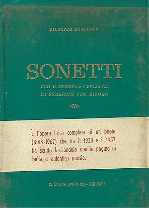 Immagine del venditore per sonetti con 10 disegni e 2 ristratti di federico von rieger venduto da Libreria Del Corso