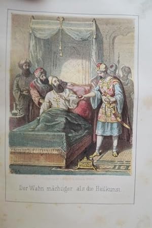 Imagen del vendedor de Palmbltter. Erlesene morgenlndische Erzhlungen fr die Jugend. Durchgesehen und verbessert von F.A. Krummacher. Neue Ausgabe. Mit 12 farbigen Lithographien von Theodor Hosemann. Berlin, Reimer, 1857. a la venta por Treptower Buecherkabinett Inh. Schultz Volha