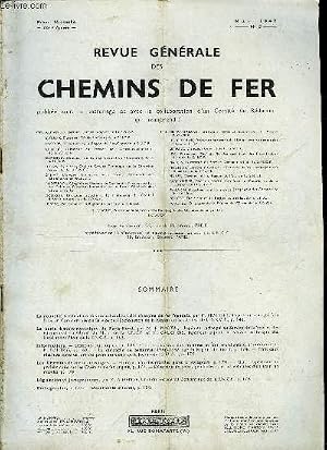 Seller image for REVUE GENERALE DES CHEMINS DE FER N� 5 - La nouvelle tarification des marchandises des chemins de fer fran�ais par M. Mousset, Le poste �lectromagn�tique de Paris-Nord par M.R. Martin, Informations - Elements statistiques, La circulation des hommes for sale by Le-Livre
