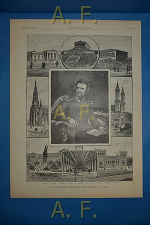 Zur hundertjährigen Geburtstagfeier König Ludwig's I. von Bayern. // Druck nach einem Holzschnitt...