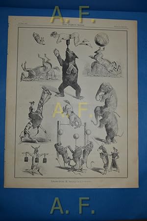 Zukunfts-Circus. II. Nach Skizzen von F. A. Wilhelms. // Druck nach einem Holzschnitt aus: Neue I...