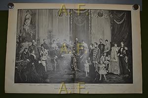 Kaiser Wilhelm und die Seinen. Ein Gedenkblatt, gezeichnet von Theodor Volz. // Druck nach einem ...