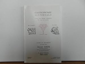 Catalogue Gastronomie mondiale