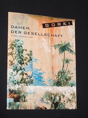 Immagine del venditore per Programmheft Maxim Gorki Theater 2002/ 03. DAMEN DER GESELLSCHAFT von Clare Boothe Luce. Regie: Adriana Altaras, Bhnenbild: Christoph Schubiger, Kostme: Gioia Raspe, Musik: Wolfgang Bhmer. Mit Katja Riemann, Desiree Nick, Margarita Broich, Anna Kubin, Bettina Hoppe, Inga Busch, Ursula Werner, Francesca Tappe venduto da Fast alles Theater! Antiquariat fr die darstellenden Knste