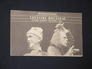 Seller image for Programmheft Deutsches Theater Berlin 2001/ 02. VOLTAIRE ROUSSEAU von Jean-Francois Prevand. Spielleitung: Alexander Lang, Bhnenbild: Heinz Wenzel, Kostme: Sabine Eckert. Mit Christian Grashof (Voltaire) und Alexander Lang (Rousseau) for sale by Fast alles Theater! Antiquariat fr die darstellenden Knste