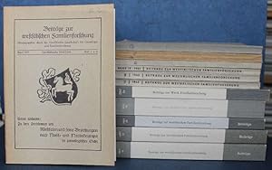 Beiträge zur westfälischen Familienforschung Bde. 14 Heft 1 u. 2-24, 27-32, 40-43/44 Teil 1, 46-5...