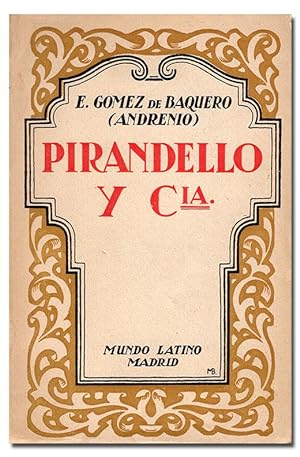 Bild des Verkufers fr Pirandello y compaa [ca]. zum Verkauf von Librera Berceo (Libros Antiguos)