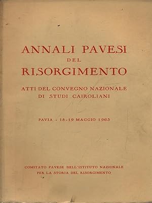 Annali pavesi del Risorgimento