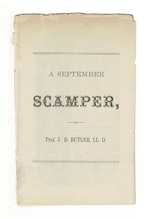 Imagen del vendedor de A September scamper [cover title]. Nebraska, after a three years' absence [drop title] a la venta por Rulon-Miller Books (ABAA / ILAB)