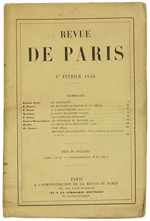 REVUE DE PARIS. 4e Année - 1er Février 1856 (EDITION ORIGINALE):