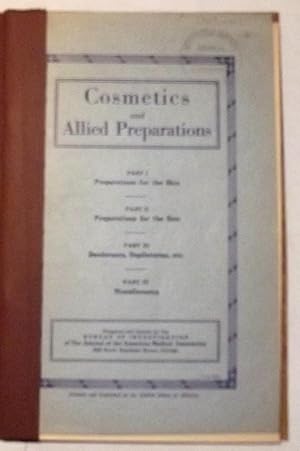 Image du vendeur pour Cosmetics And Allied Preparations mis en vente par Lola's Antiques & Olde Books