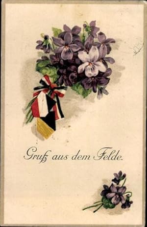 Bild des Verkufers fr 10 alte Ansichtskarten Thema Blumen, Liebe, Diverse Motive zum Verkauf von akpool GmbH