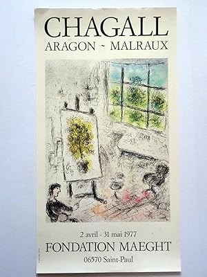 Poster Affiche Plakat - Marc Chagall Aragon Malraux 1977