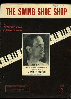 Image du vendeur pour The Swing Shoe Shop [Vintage Piano Sheet Music] mis en vente par Little Stour Books PBFA Member