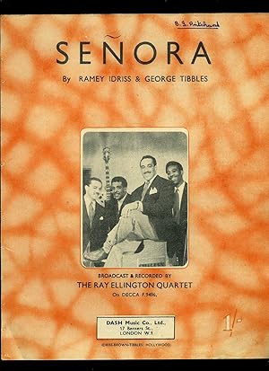 Seller image for Seora [Vintage Piano Sheet Music] for sale by Little Stour Books PBFA Member