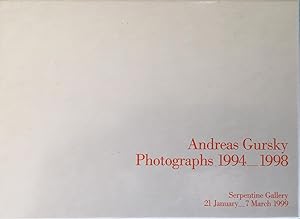 Bild des Verkufers fr Photographs 1994_1998 zum Verkauf von RICHARD & BOOKS