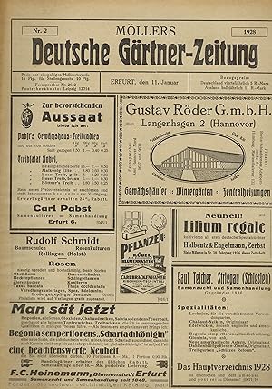 Möllers Deutsche Gärtner-Zeitung 43.Jahrgang 1928, Heft 2