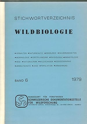 Stichwortverzeichnis Wildbiologie Band 6