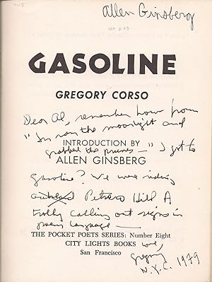 Gasoline [inscribed to Allen Ginsberg]