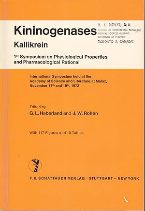 Kininogenases: Kallikrein [4 volumes]