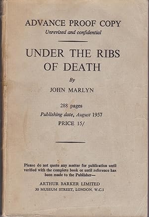 Imagen del vendedor de Under the Ribs of Death [proof copy] a la venta por Letters Bookshop