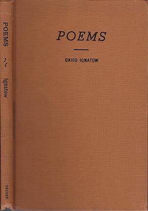 Poems [inscribed to Edward Dahlberg]